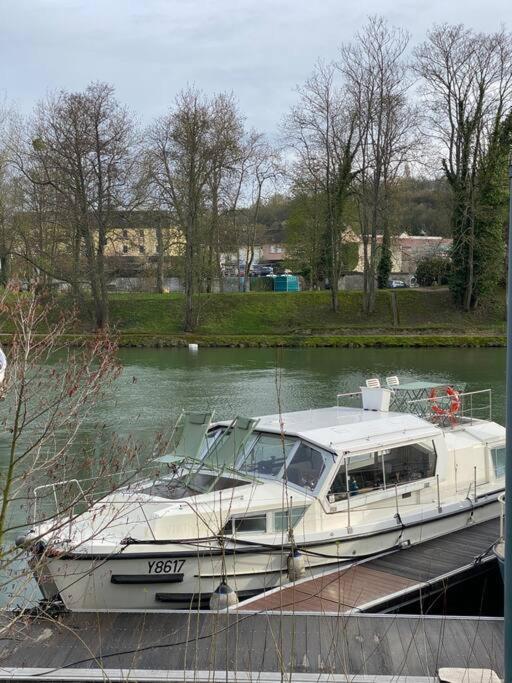 Charmant Bateau Sur La Marne Jouarre Extérieur photo