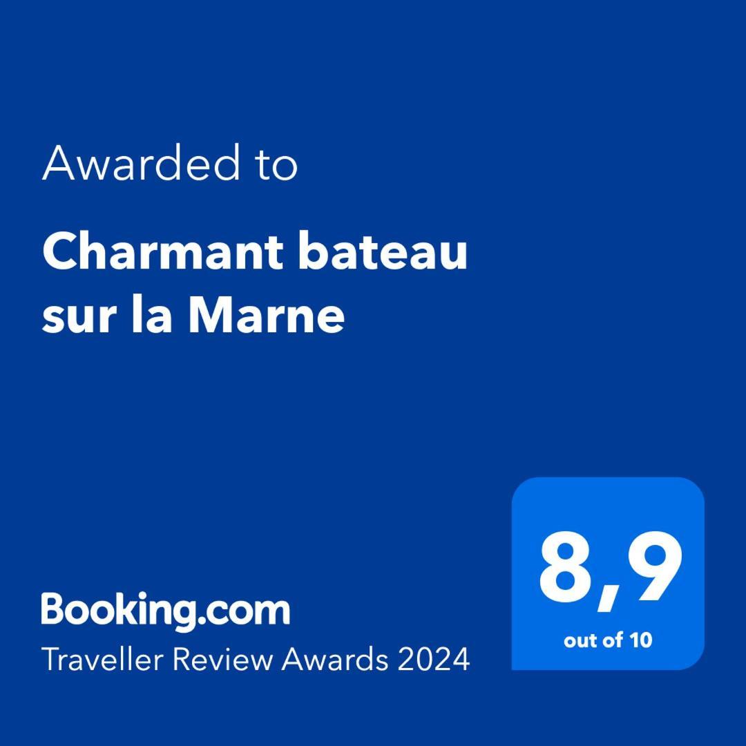 Charmant Bateau Sur La Marne Jouarre Extérieur photo